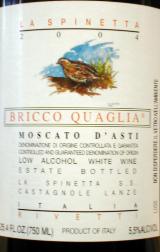 La Spinetta - Moscato DAsti Bricco Quaglia 2023