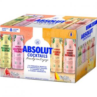 Absolut Cocktails Variety Pack (355ml)